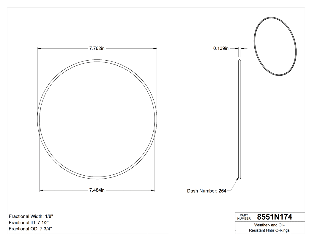 Technical drawing - 8551N174